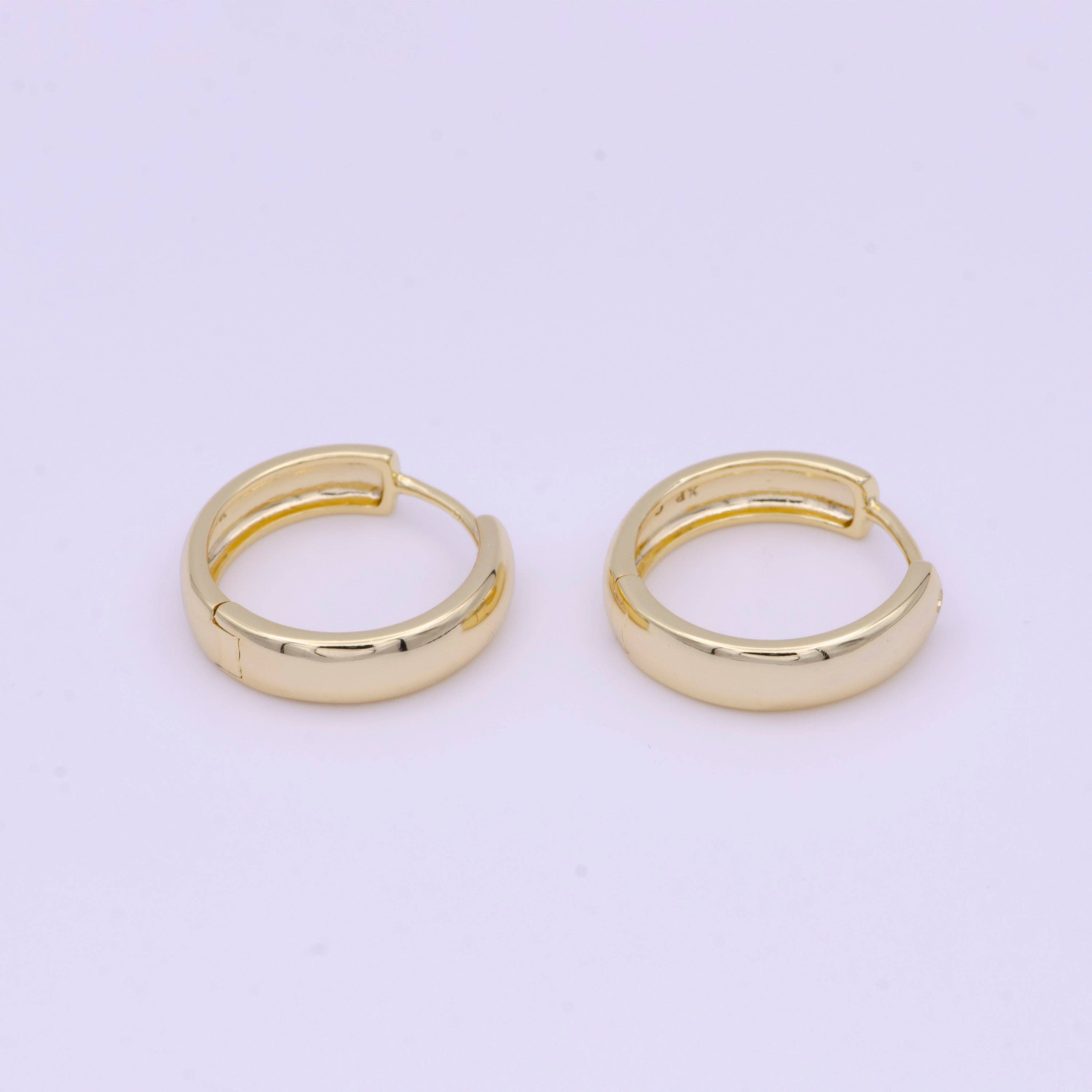 The Emily — 24K Gold-Plated Classic Hoops