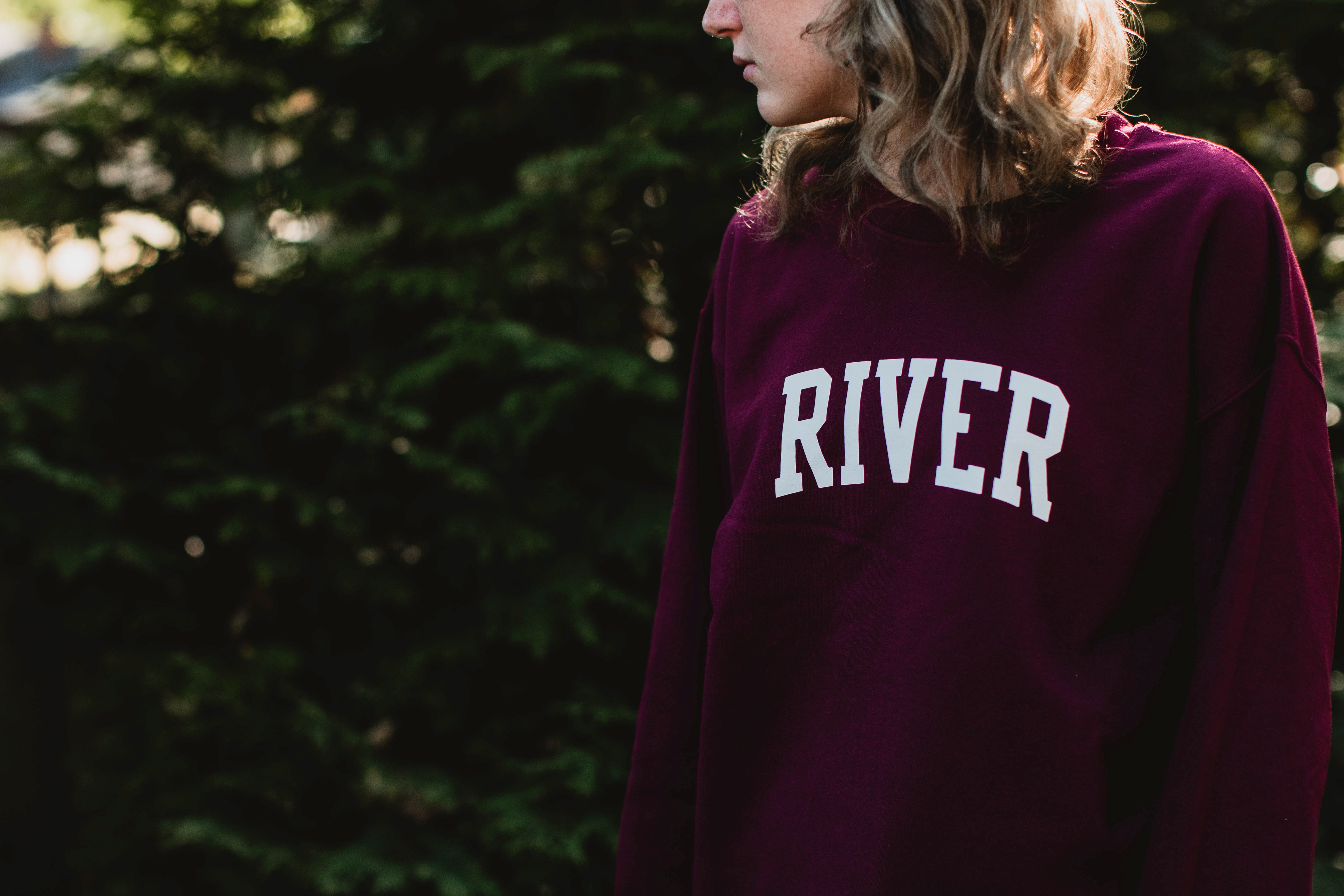 River Varsity Maroon Crewneck
