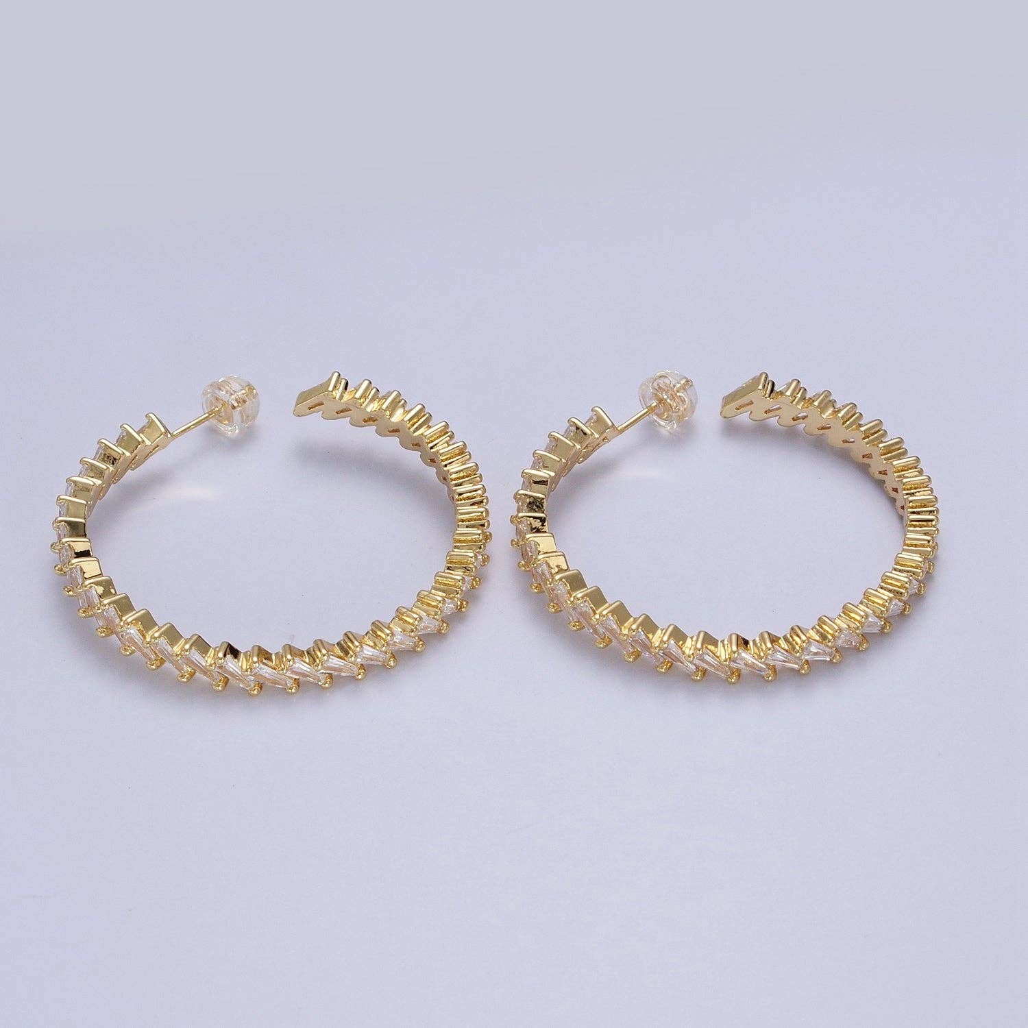 The Rachel — 14K Gold-Filled Statement CZ Hoops