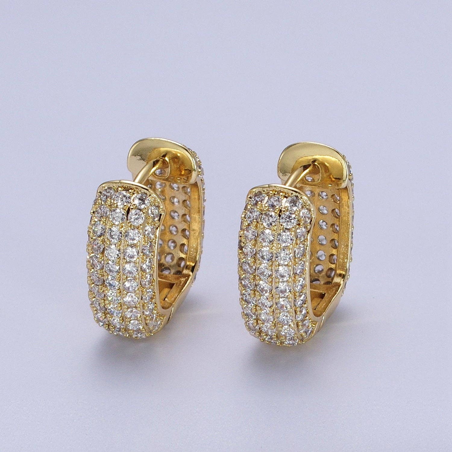 The Katelyn — 14K Gold-Filled CZ Hoops