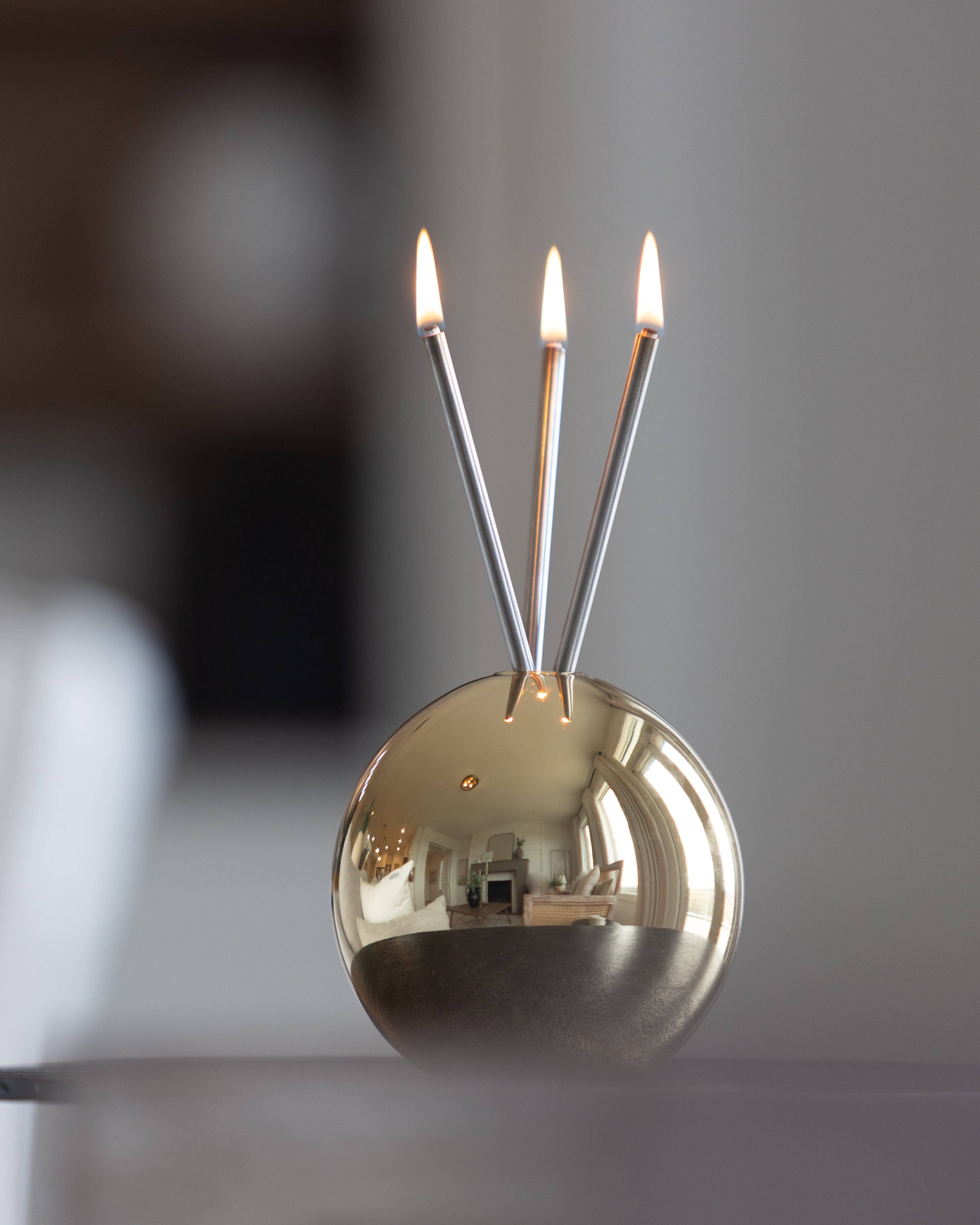 Neva Glass Vessel – Gold Metallic