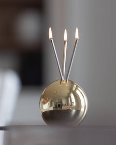 Neva Glass Vessel – Gold Metallic