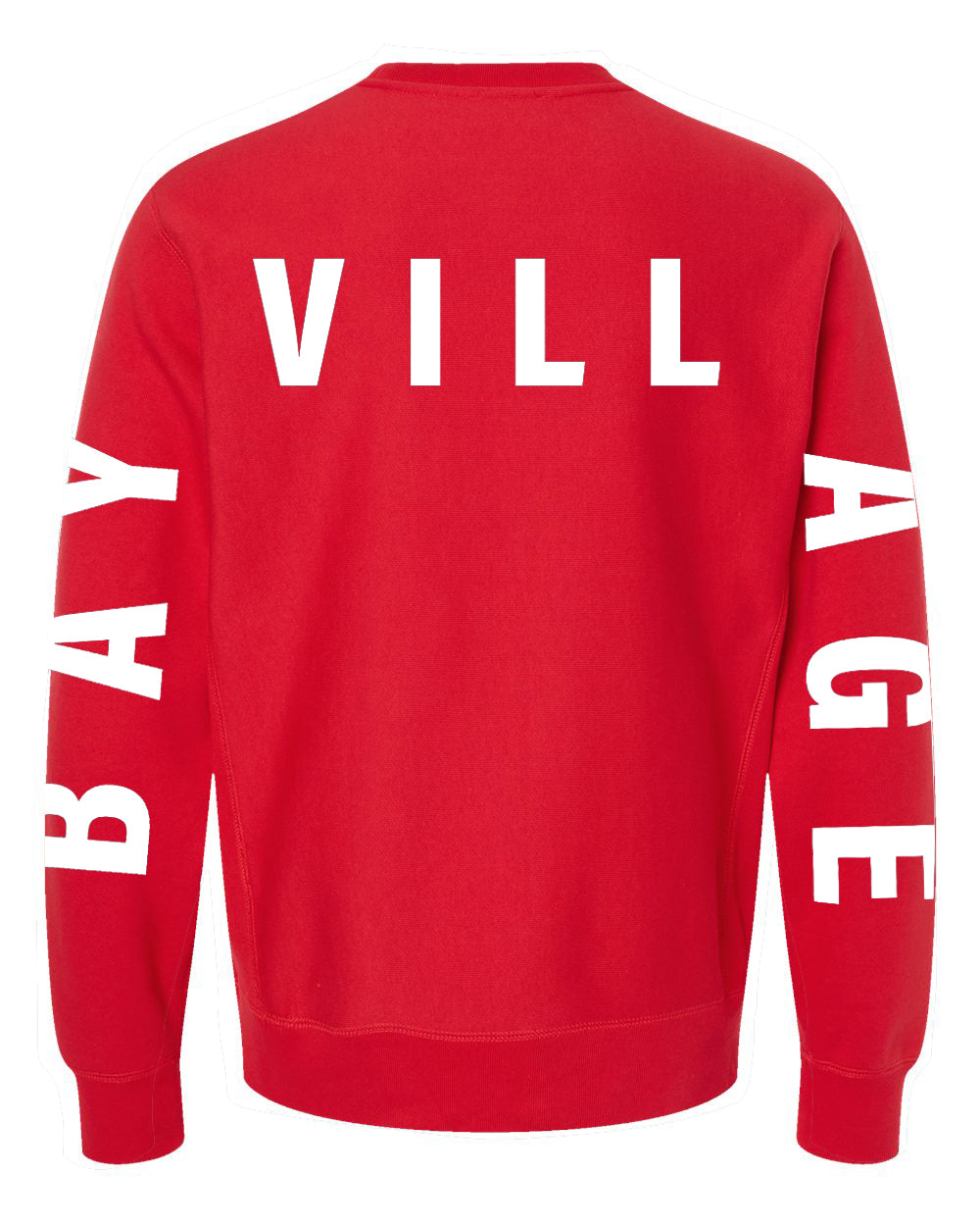 Emily Roggenburk If Lost Return to Bay Village Crew Sweatshirt RED