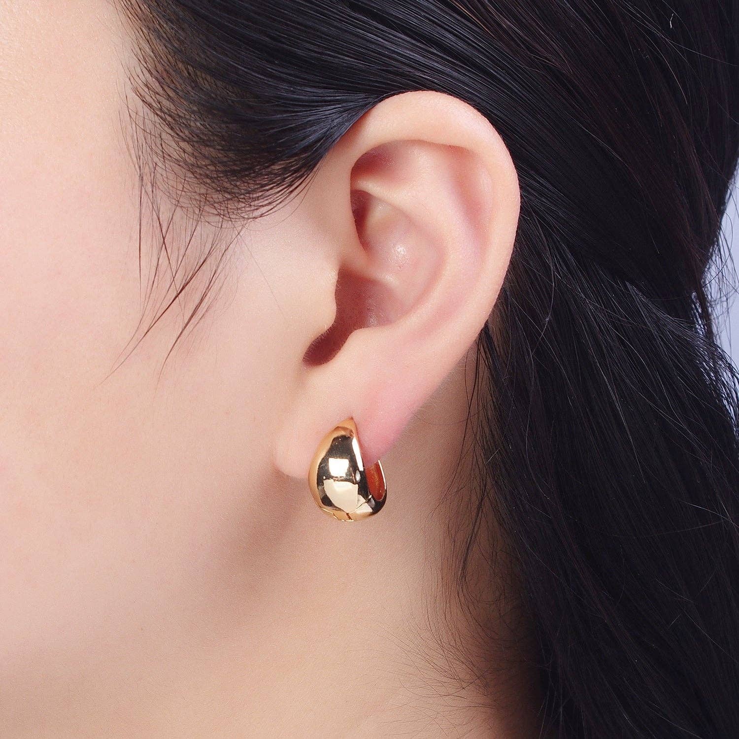 The Felicity — 24K Gold-Filled Wide Band Hoops