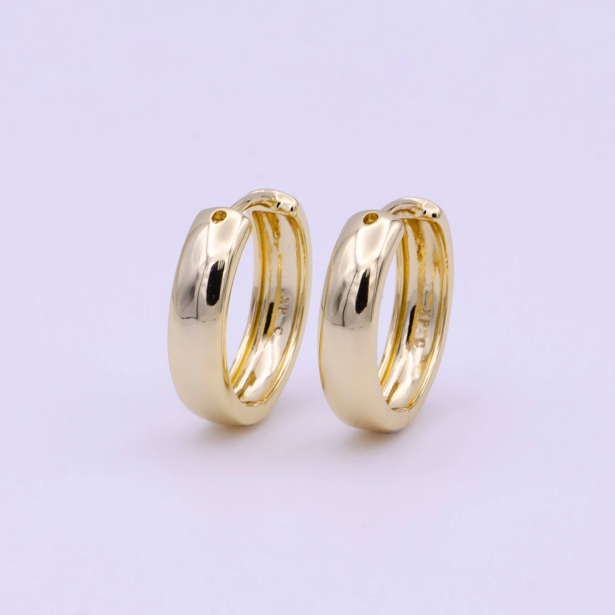 The Emily — 24K Gold-Plated Classic Hoops